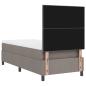 Preview: Boxspringbett mit Matratze mit LED Taupe 80 x 200 cm Stoff