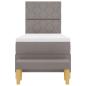 Preview: Boxspringbett mit Matratze mit Kopfteil Taupe 80 x 200 cm Stoff