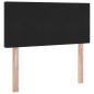 Preview: Aufbewahrungsbett mit Matratze Schwarz 90 x 190 cm Samt