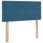 Preview: Aufbewahrungsbett mit Matratze Dunkelblau 90 x 190 cm Samt