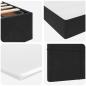 Preview: ARDEBO.de - Bett mit Stauraum und LED mit Matratze Schwarz 90 x 190 cm Samt