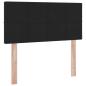 Preview: LED-Speicherbett mit Matratze Schwarz 90 x 190 cm Samt