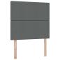 Preview: Aufbewahrungsbett mit Matratze Dunkelgrau 90 x 190 cm Polyester