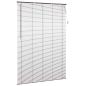 Preview: Venezianische Jalousie Dunkelbraun mit Muster 213 x 160 cm PVC