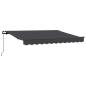 Preview: ARDEBO.de - Einziehbare Markise Anthrazit 300 x 200 cm Stoff