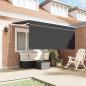 Preview: Einziehbare Markise Anthrazit 300 x 200 cm