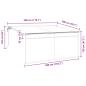 Preview: Einziehbare Markise Gestreift Anthrazit 300 x 200 cm Stoff