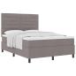 Preview: Boxspringbett mit Matratze Taupe 140 x 190 cm Stoff