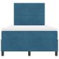 Preview: Boxspringbett mit Matratze Dunkelblau 120 x 190 cm Stoff