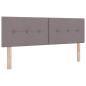 Preview: Boxspringbett mit Matratze Taupe 140 x 190 cm Stoff