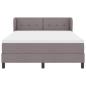 Preview: Boxspringbett mit Matratze Taupe 140 x 190 cm Stoff