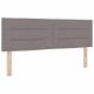 Preview: Boxspringbett mit Kopfteil Taupe 140 x 200 cm Stoff