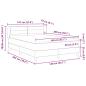 Preview: ARDEBO.de - Boxspringbett mit Matratze Creme 140 x 200 cm Stoff