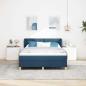 Preview: Boxspringbett mit Matratze mit Kopfteil Blau 140 x 200 cm Stoff