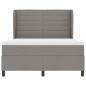 Preview: Boxspringbett mit Matratze Taupe 140 x 190 cm Stoff