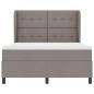 Preview: Boxspringbett mit Matratze Taupe 140 x 190 cm Stoff