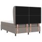 Preview: Boxspringbett mit Matratze Taupe 140 x 190 cm Stoff
