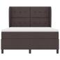 Preview: Boxspringbett mit Matratze Dunkelbraun 140 x 200 cm Stoff