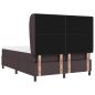 Preview: Boxspringbett mit Matratze Dunkelbraun 140 x 200 cm Stoff