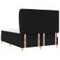 Preview: Boxspringbett mit Matratze Schwarz 190 x 140 cm Stoff