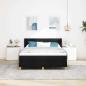 Preview: Boxspringbett mit Matratze Schwarz 190 x 140 cm Stoff