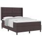 Preview: Boxspringbett mit Matratze Dunkelbraun 140 x 200 cm Stoff