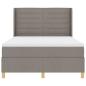 Preview: Boxspringbett mit Matratze Taupe 140 x 200 cm Stoff