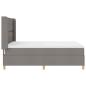 Preview: Boxspringbett mit Matratze Taupe 140 x 190 cm Stoff