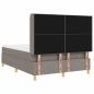 Preview: Boxspringbett mit Matratze Taupe 140 x 190 cm Stoff