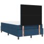 Preview: Boxspringbett mit Matratze mit LED Blau 120 x 200 cm Stoff