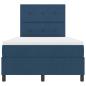 Preview: Boxspringbett mit Matratze mit LED Blau 120 x 200 cm Stoff