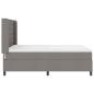 Preview: LED Boxspringbett mit Matratze Taupe 140 x 190 cm Stoff