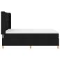 Preview: Boxspringbett mit Matratze Schwarz 140 x 190 cm Stoff