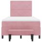 Preview: Boxspringbett mit Matratze mit Kopfteil Rosa 120 x 200 cm Samt