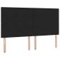 Preview: Aufbewahrungsbett mit Matratze Schwarz 200 x 200 cm Samt