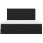 Preview: Aufbewahrungsbett mit Matratze Schwarz 200 x 200 cm Samt