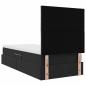 Preview: Bett mit Stauraum und LED mit LED Schwarz 100 x 200 cm Samt