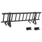 Preview: Dachschneeschild Schwarz 800 x 29,5 x 34,5 cm Stahl