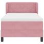 Preview: Boxspringbett mit Matratze mit Kopfteil Rosa 100 x 200 cm Samt