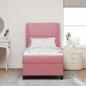 Preview: Boxspringbett mit Matratze Rosa 200 x 100 cm Polyester