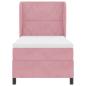 Preview: Boxspringbett mit Matratze Rosa 200 x 100 cm Polyester