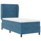 Preview: Boxspringbett mit Kopfteil Dunkelblau 200 x 100 cm Samt