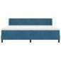 Preview: Boxspringbett mit Matratze Dunkelblau 200 x 200 cm Polyester