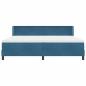 Preview: Boxspringbett mit Matratze Dunkelblau 200 x 200 cm Polyester