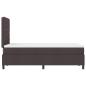 Preview: Boxspringbett mit Matratze Dunkelbraun 120 x 200 cm Stoff