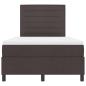 Preview: Boxspringbett mit Matratze Dunkelbraun 120 x 200 cm Stoff