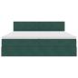 Preview: Aufbewahrungsbett mit Matratze Dunkelgrün 100 x 200 cm