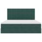 Preview: Aufbewahrungsbett mit Matratze Dunkelgrün 200 x 200 cm Samt