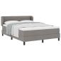 Preview: Boxspringbett mit Matratze Taupe 140 x 200 cm Stoff