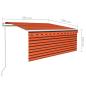Preview: Markise Automatisch mit Rollo LED Windsensor 3,5x2,5 m